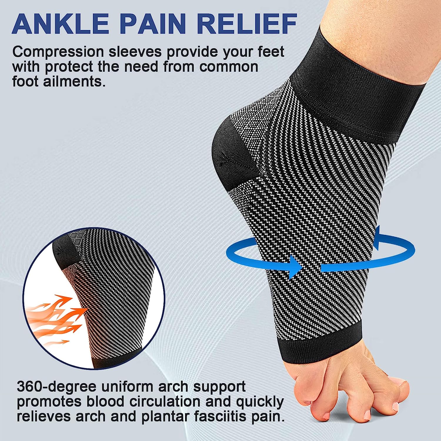 1pair Plantar Fasciitis Compre - Ankle Brace Sock ulasan dan harga