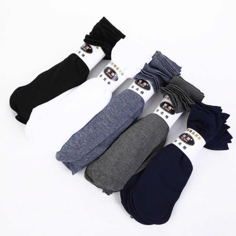 10 Pairs Men Anti Silk Socks S - Silk Sock Bamboo ulasan dan harga