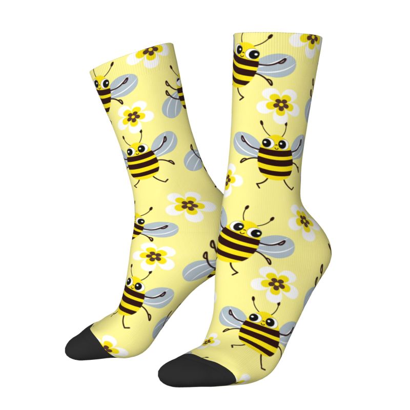 Custom Cool Mens Funny Bees Fl - Dress Sock Men ulasan dan harga