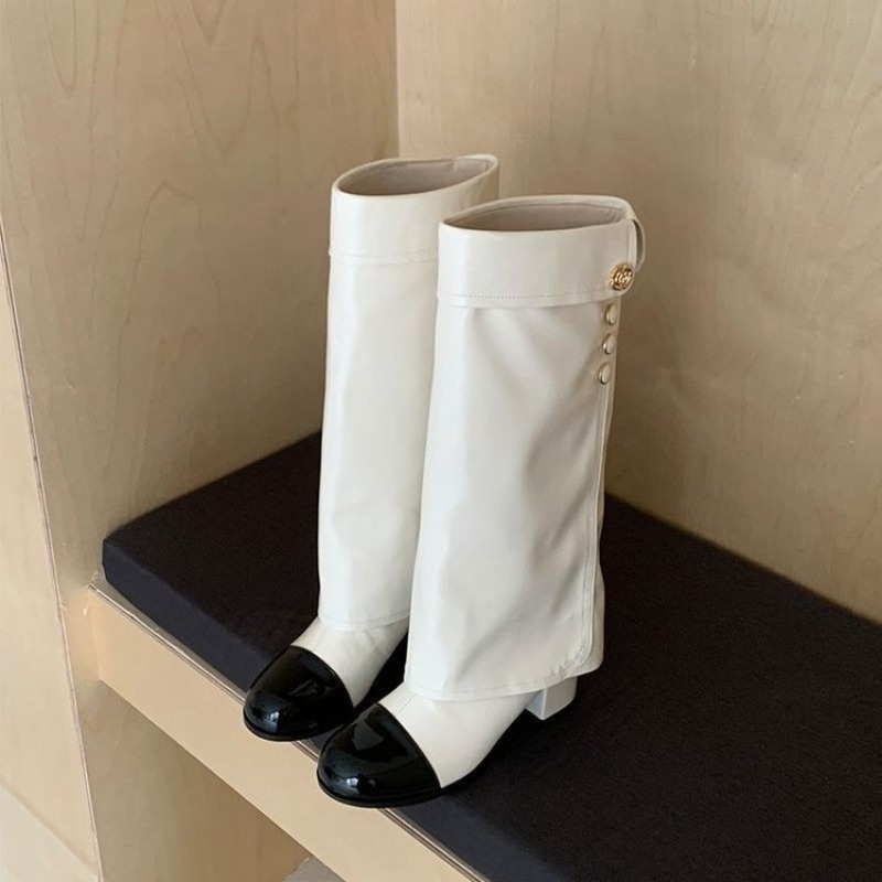 Elegant Black White Spliced Kn - No Show Sock Women ulasan dan harga