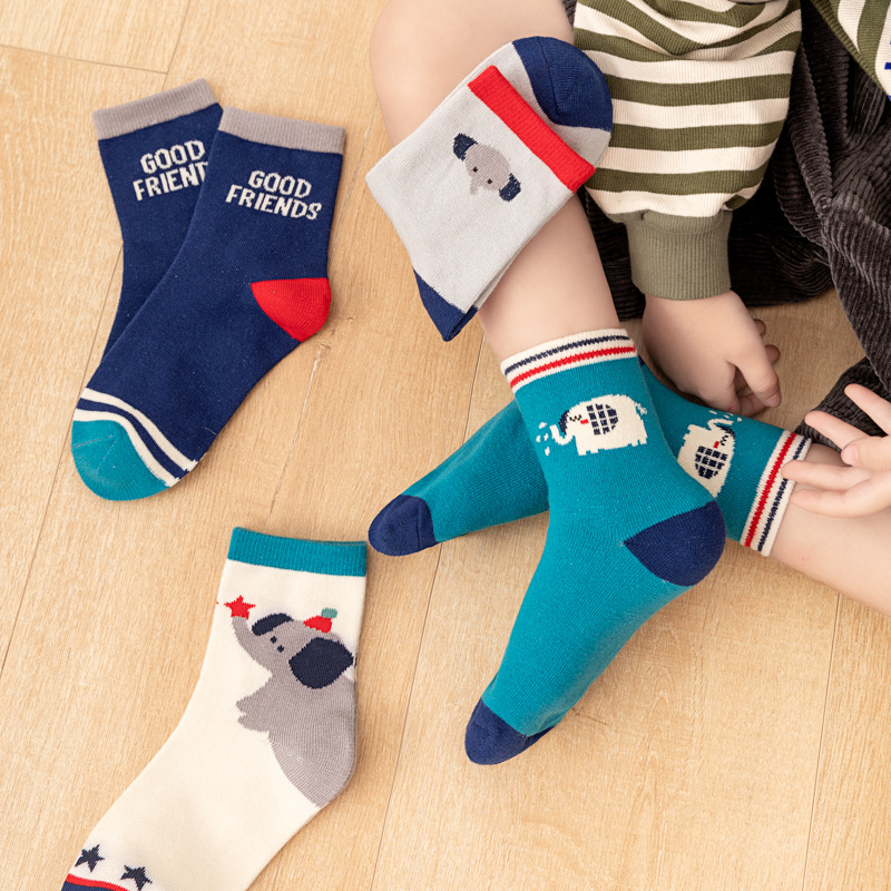 5‑Pack Kids Boys Socks Cartoon - Cotton Crew Sock Pack ulasan dan harga
