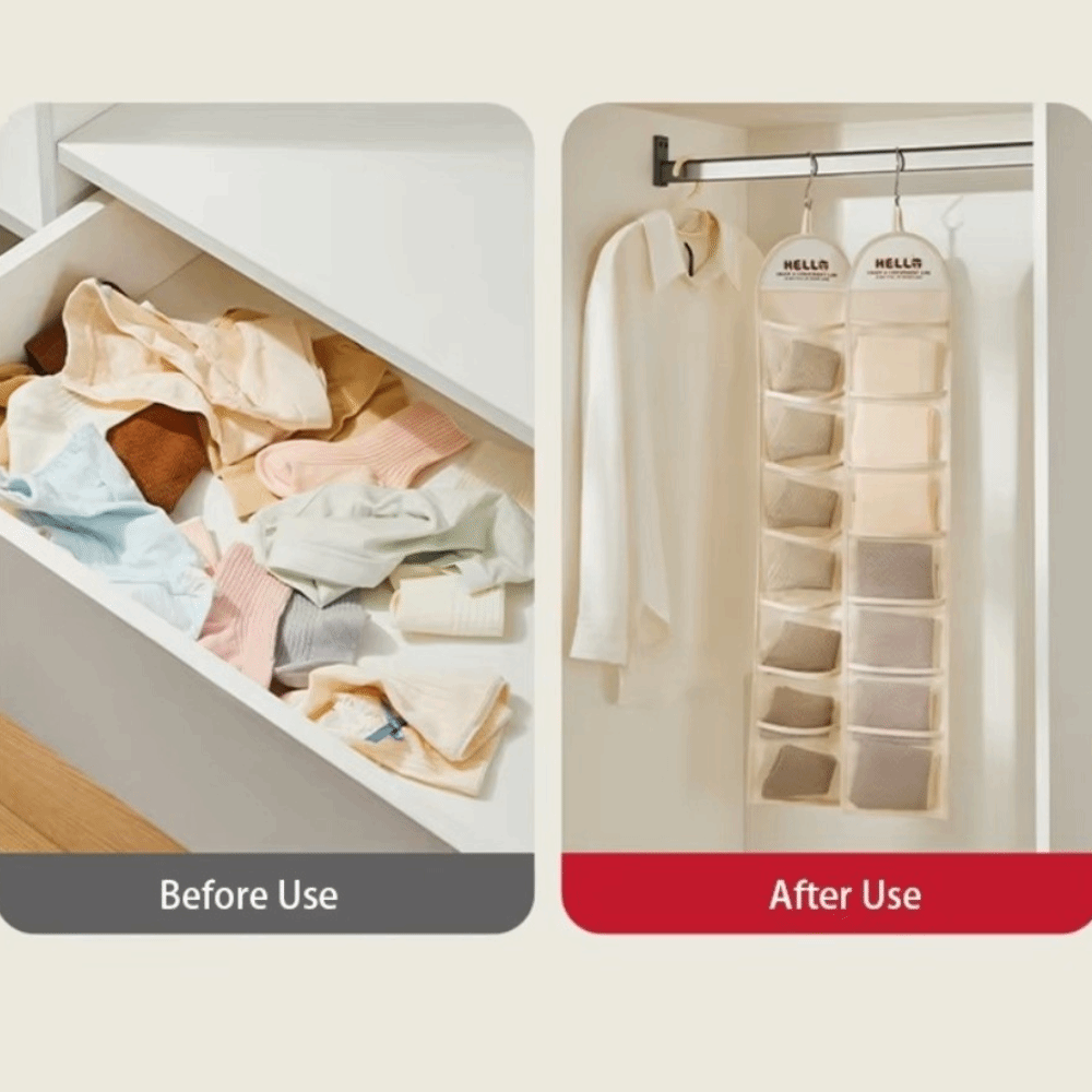 Home Organizer Behind Door Han - Sock Organizer Tray ulasan dan harga