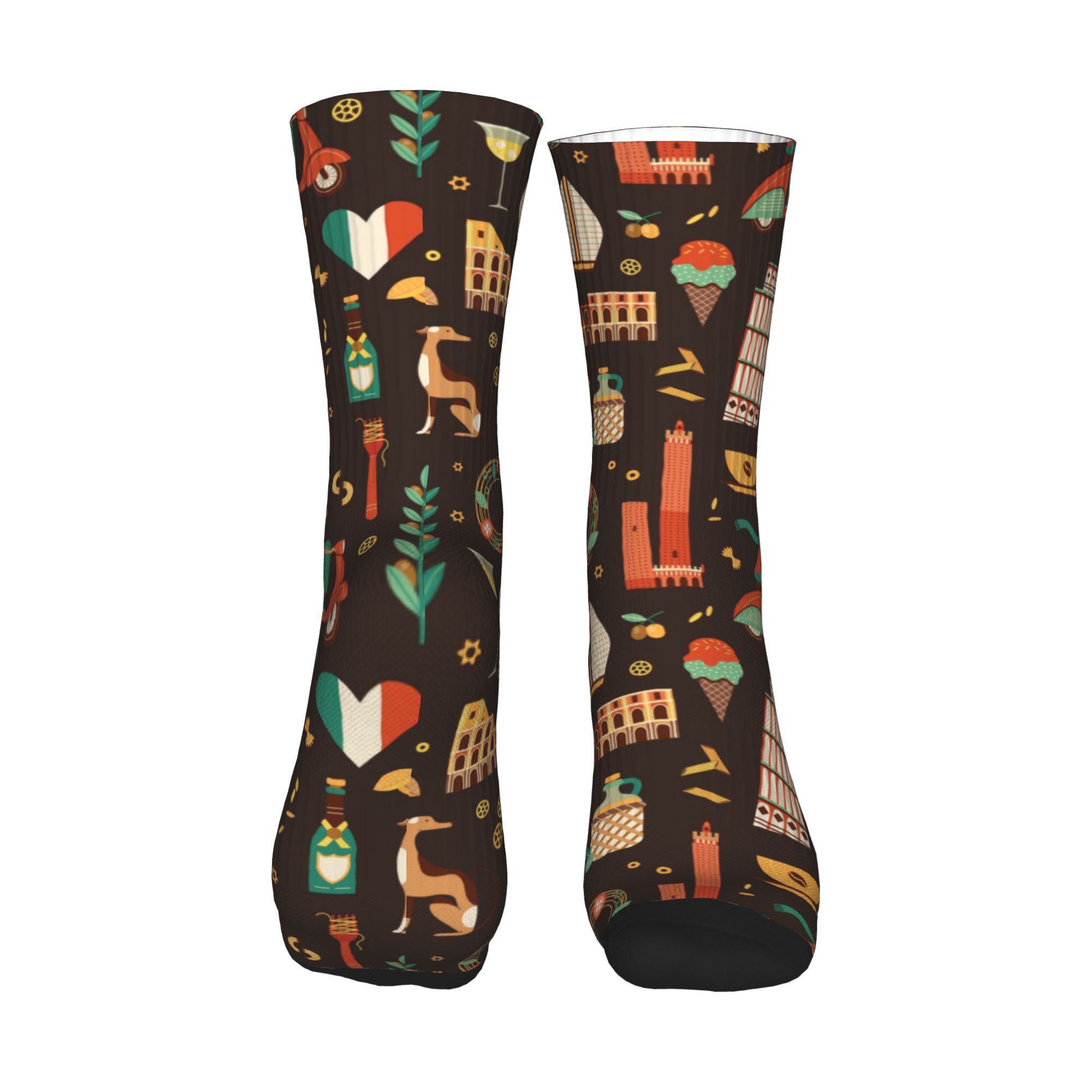 Italy Travel Italian Food Land - Dress Sock Men ulasan dan harga