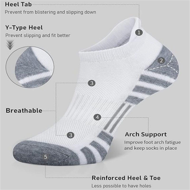 12/24 Pairs Cushioned Breathab - Athletic Sock Cushion ulasan dan harga