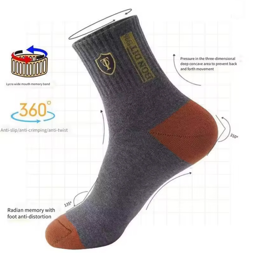 Men's5/10-Pack Premium Thermal - Cotton Crew Sock Pack ulasan dan harga