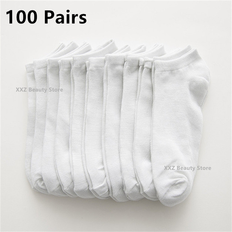 Wholesale 50/100 Pairs Invisib - Ankle Sock Low Cut ulasan dan harga