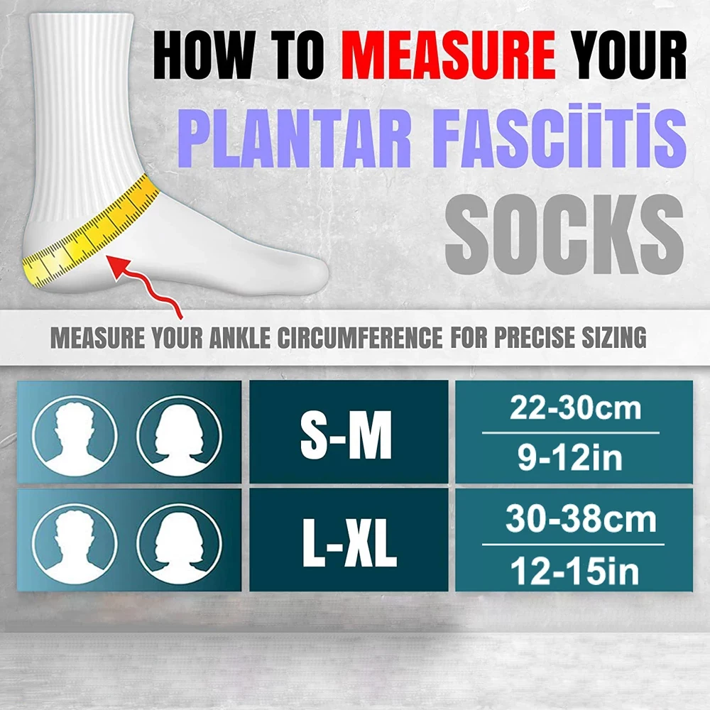 1Pair Plantar Fasciitis Compre - Ankle Brace Sock ulasan dan harga