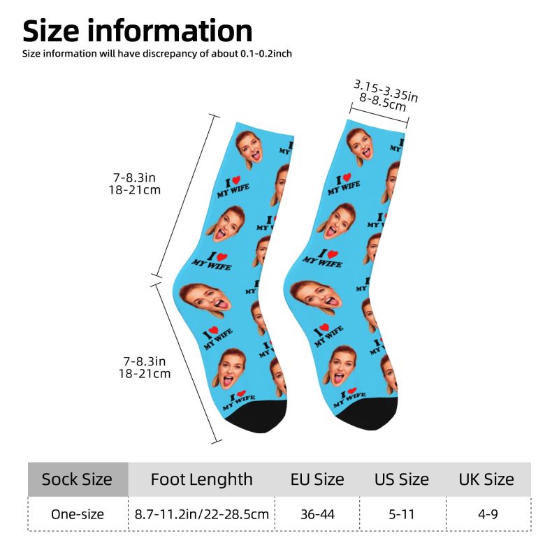 I Love My Wife Personalized Fa - Dress Sock Men ulasan dan harga