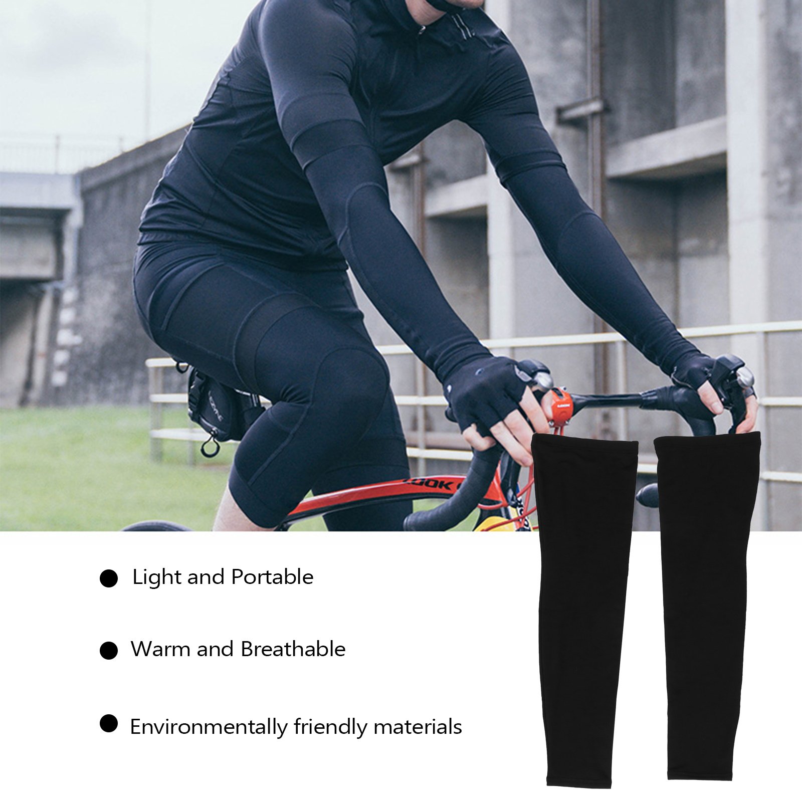 1Pair Autumn Winter Cycling Le - Compression Sleeve Calf ulasan dan harga