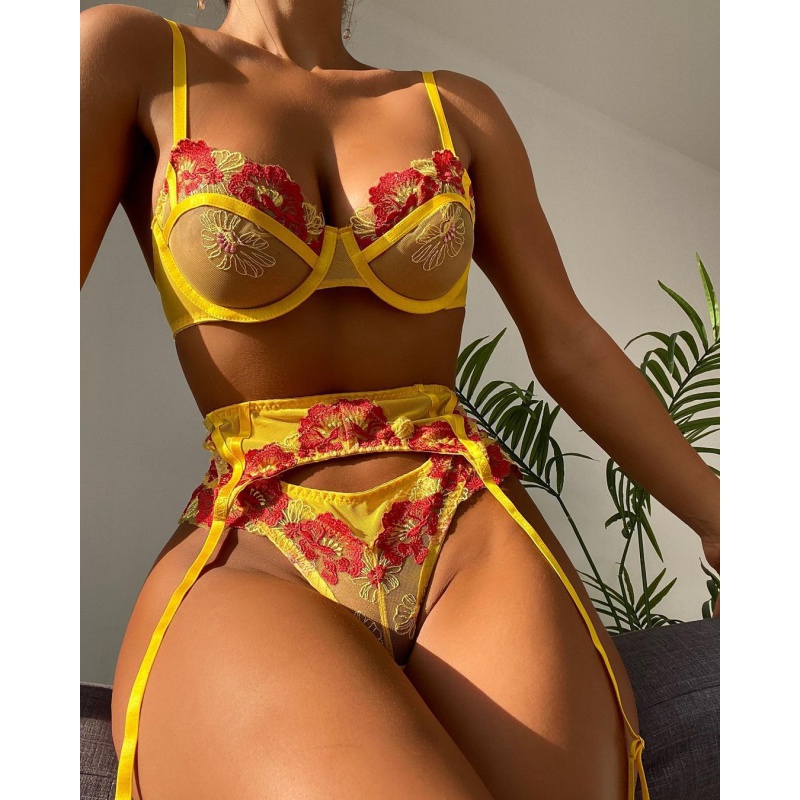 Bikini Fashion Lace Embroidery - Silk Sock Bamboo ulasan dan harga